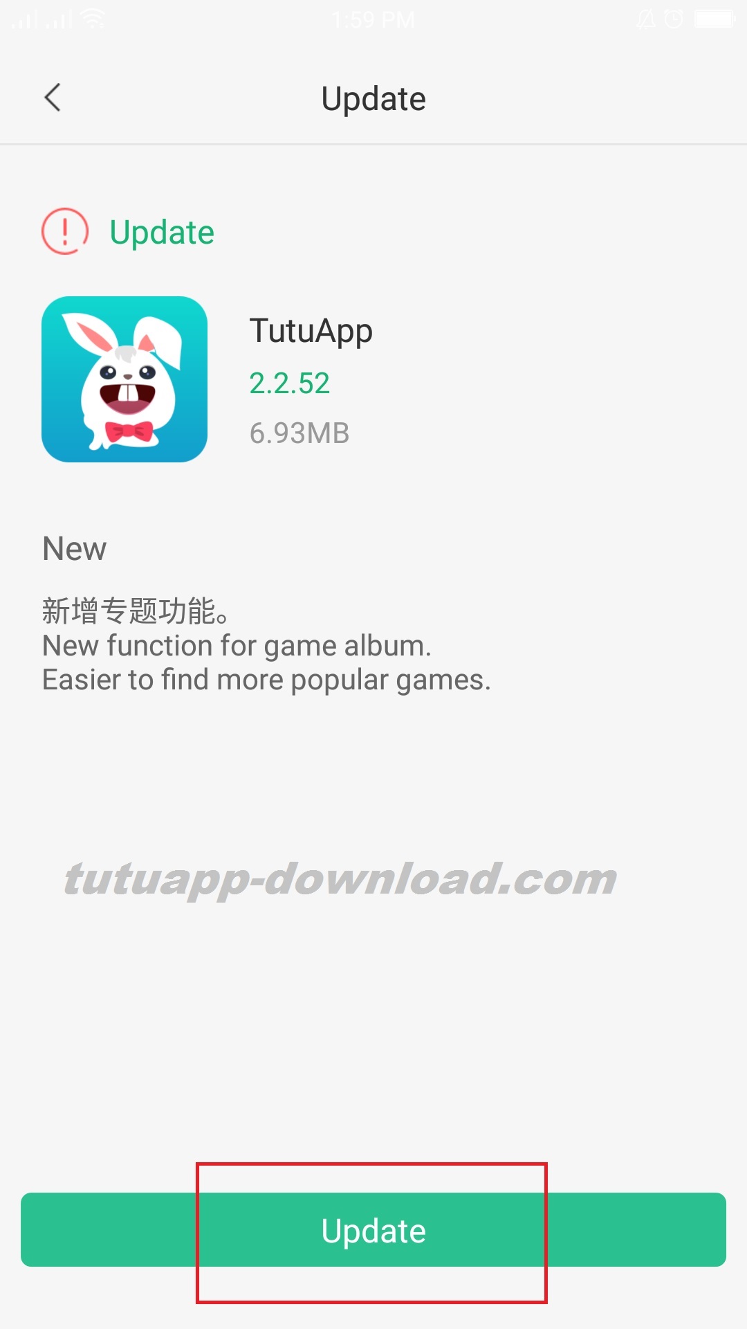 Tutuapp update